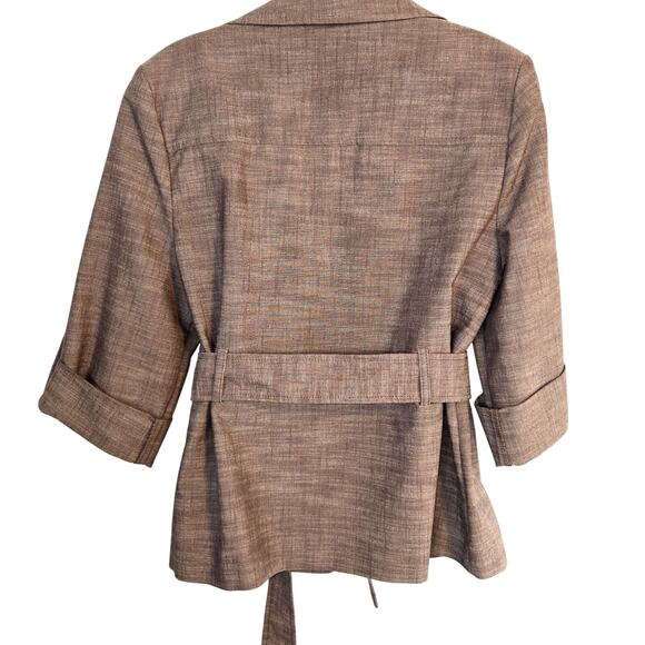 Courtenay 10P Women's Brown Blazer Suit Coat Petite Size Medium PM Jacket 10 P - Picture 3 of 4